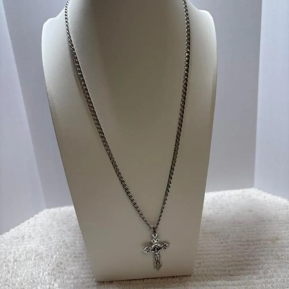 Unbranded Men's Silver and Black Jewellery